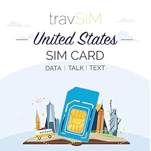 travSIM VS SIM Kaart (AT&T SIM Kaart) Geldig voor 30 Dagen – 22GB 3G 4G LTE Mobiele Data – Verenigde Staten AT&T US SIM…