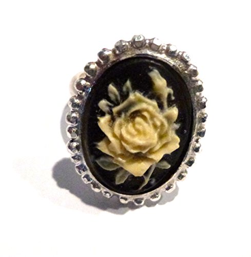 Bague camée argent 925 rose ivoire le cadeau romantique idéal