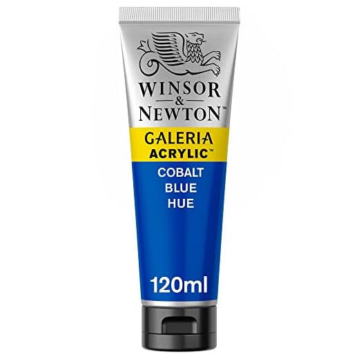 Winsor & Newton - Pintura Acrílica , 120 ml, Azul (Cobalt Blue Hue)