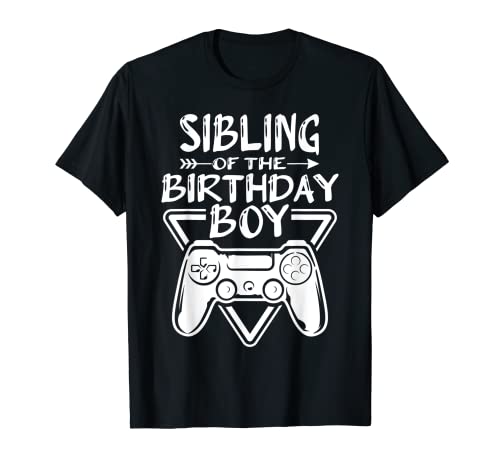 Hermano del cumpleaños de los niños a juego I Video Gamer Cumpleaños Camiseta