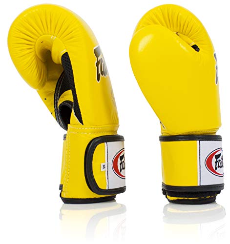 Image of Fairtex BGV1BR Muay Thai Breathable Boxing Gloves for Men, Women, Children | MMA Gloves, Kickboxing, Gym, Training | Premium Quality, Lightweight and Cushioning Boxing Gloves