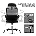 Smugdesk Office Chair, High Back Ergonomic Mesh Desk Office Chair with Padding Armrest and Adjustable Headrest Black