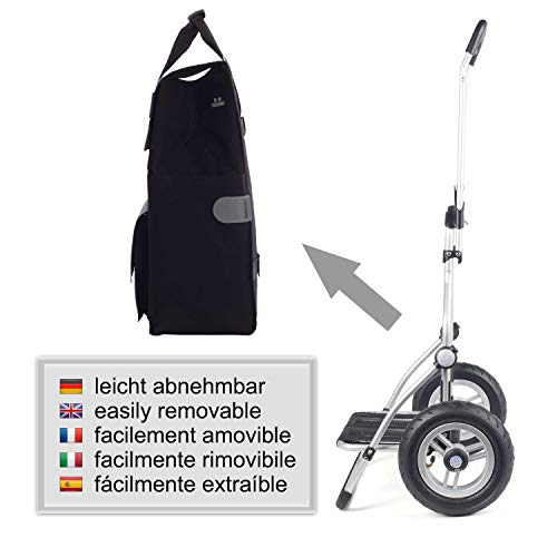 Andersen Einkaufstrolley - klappbar - 43 Liter - mit Kühlfach - Aufhängung für Einkaufswagen - belastbar 50 kg - Aluminium - Trolley - 3-Speichen-Rad Ø 25 cm - Cargo Shopper XXL Vektor blau – Bild 7