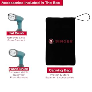 Singer, Ferro da Stiro Verticale Portatile a Vapore, Stiratrice, Utile per Stirare e Igienizzare i Tuoi Capi, Riscaldamento Rapido in 20s, Potenza 1500W, Serbatoio 280ml