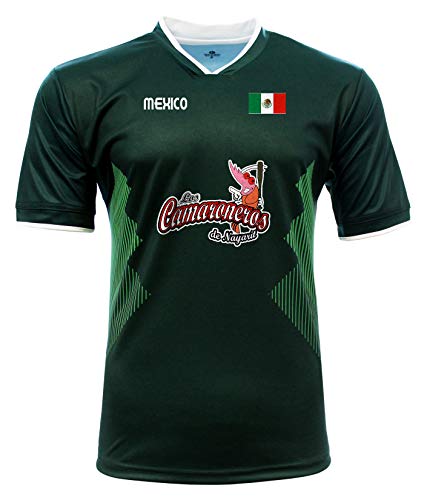 Jersey Mexico Camaroneros de Nayarit 100% Polyester_Made in Mexico (X-Large) Green
