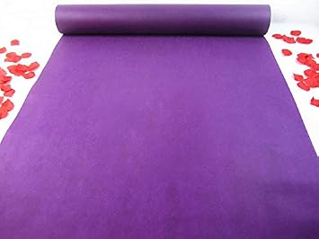 Wedding Aisle Runner Dark Purple 24 in16 ft Aisle Runner Rug Aisle Carpet Runner Perfect for Indoor Outdoor Beach Weddings