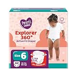 Parents_Choice Explorer 360 Active Fit Diaper Pants, Size 6, (42 Count)