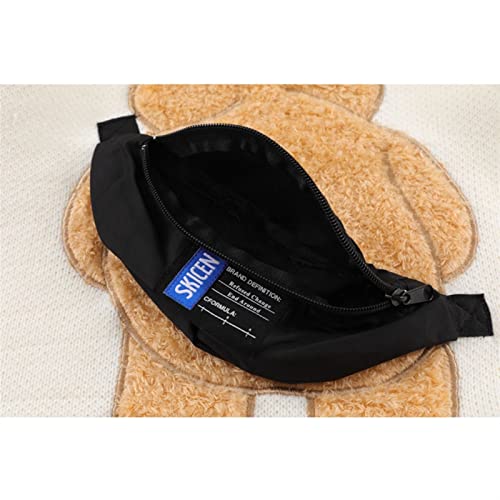 XMAIYIF (Wool) Sweater Men Vintage Bear Backpack Patch O-Neck Autumn Pullover Men Sweaters Sweater(Brown,L)4