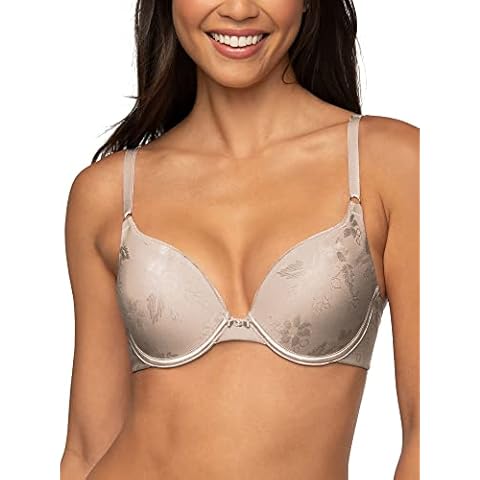 Lily of France Women's Extreme Ego Boost Tailored Push Up Bra 2131101, Barely Beige, 38B Cover