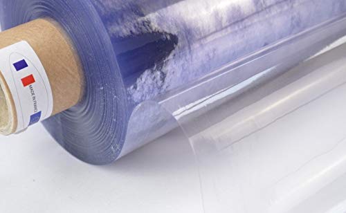 Nappe transparente ovale anti-pli et anti-tache pour protéger les grandes tables