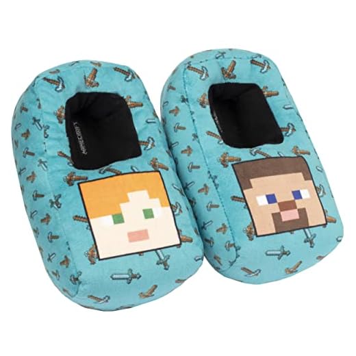 MINECRAFT - Pantuflas 3D - Diseño de suela antideslizante - Material suave y acolchado - Zapatillas para niños - Merchandising Oficial, Verde, 33 EU