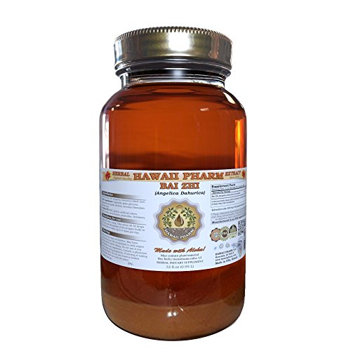 Bai Zhi Tincture, Bai Zhi, Dahurian Angelica (Angelica Dahurica) Root Liquid Extract, Herbal Supplement 32 oz Unfiltered