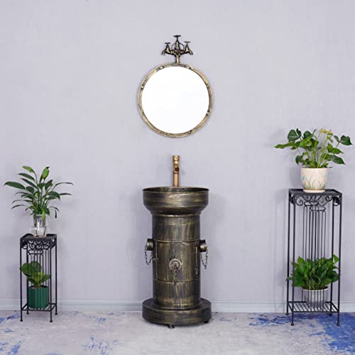 Moderno juego de tocador de baño con lavabo para almacenamiento y nización de baño