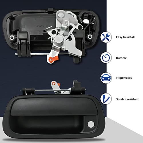 Pldde Textured Black Rear Truck Bed Tailgate Handle With Key Hole Compatible With 2000-2006 Tundra Oem 69090-0C010 #TOP2