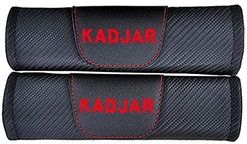 Lot de 2 coussinets de ceinture de sécurité avec logo de voiture pour Renault Kadjar - Protection d'épaule douce et confortable - Accessoires de décoration d'intérieur (A) Cover