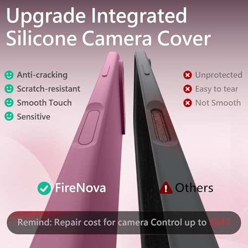 Image of FireNova Magnetic for iPhone Air Case, Compatible with MagSafe, [Integrated Silicone Camera Control Button] [Camera Protection] Microfiber Lining Phone Case for iPhone 17 Air, 6.5 inch, Lilac Purple