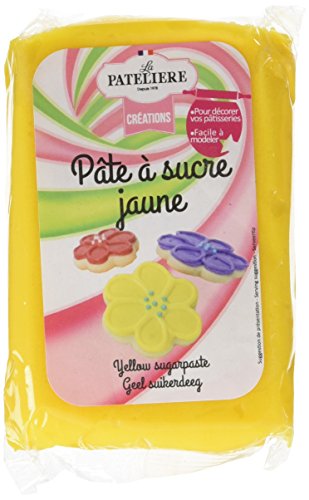 LA PATELIERE Pâte à Sucre Jaune sans Huile de ...