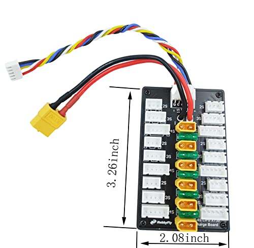 Placa paralela XT30 con conector de balanceo seguro 2S-4S 30A para IMAX e ISDT 3