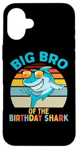 Big Bro of the Shark Birthday Brother }b`O Ƒ X}zP[X iPhone 16 Plus p