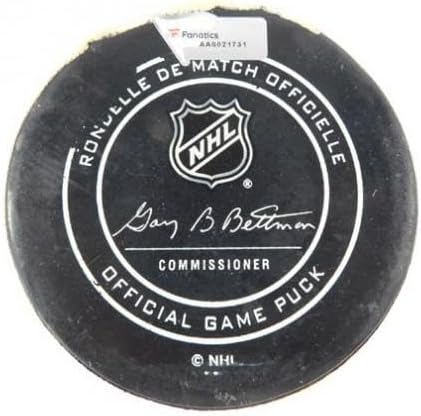 2018 Arizona Coyotes vs. Ottawa Senators Game Used Puck 3-3-18 AA0021731 - NHL Unsigned Game Used Pucks