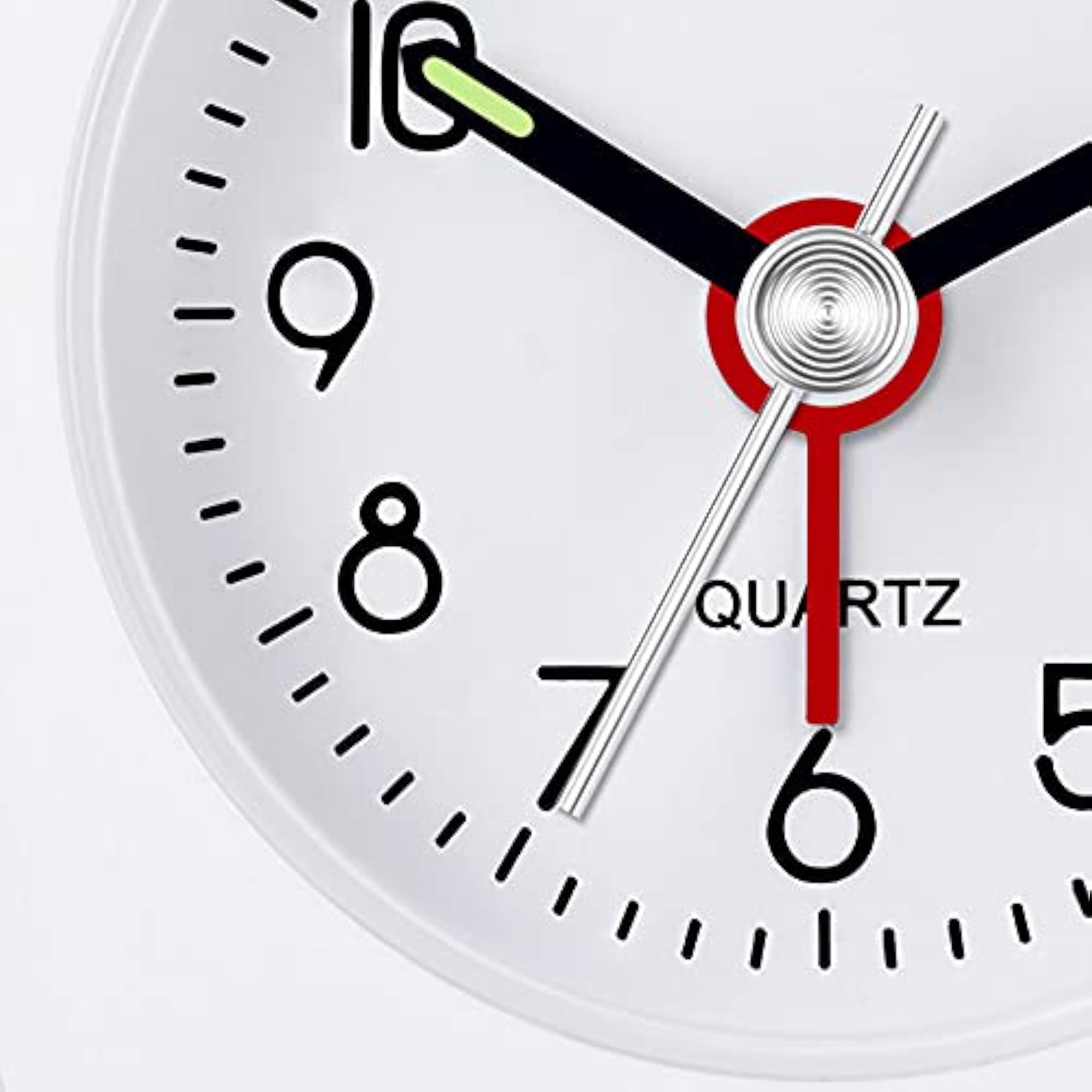 Travel Analog Alarm Clock, Ultra Small Clock with Snooze and Light Function