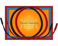 Red and black braided bracelet(2 pieces)