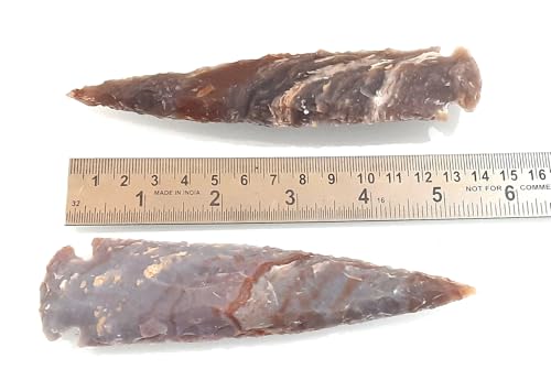 Agate Flint Arrow Head Healing Natural Stone Figurine | Flint