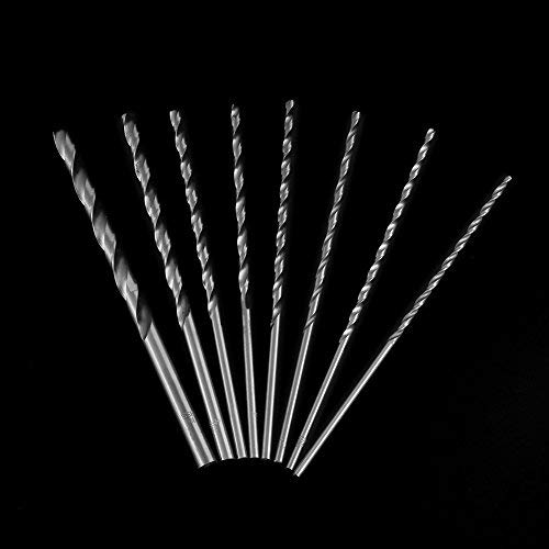8Pcs 200Mm Straight Shank Twist Drill Set Lengthened High Speed Steel Twist Drill Set Tool 4-10Mm, Used For Wood Plastic And Aluminum #TOP7