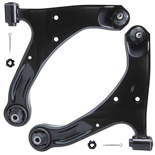 Detroit Axle - Front 2pc Control Arms for 2006-2013 Suzuki Grand Vitara, 2 Lower Control Arms and Ball Joints Assembly 2007 2008 2009 2010 2011 2012 Replacement