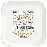 Regalo de Firendship para mujer, bandeja de cerámica para el día del profesor, cumpleaños, día de la madre, jubilación, bandeja inspiradora de regalo para mujer, 4.5 x 4.5 pulgadas