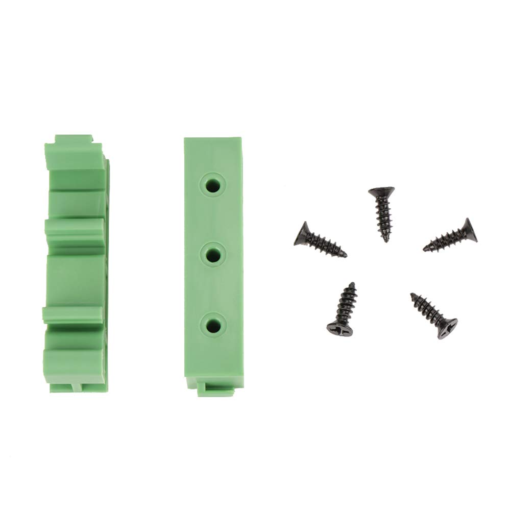 IDC20 2x10 Pins 0.1" Male Header Breakout Board | 20-Pin, Dual-Row, IDC Connector, C45 DIN Rail Mounting, Terminal Block Adapter, for PLC CNC MCU