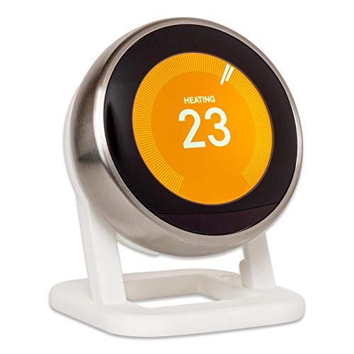 P3D-LAB Stand for Google Nest Thermostat 3rd-gen with Mounting Screws White - 3 Years Warranty - Made in UK