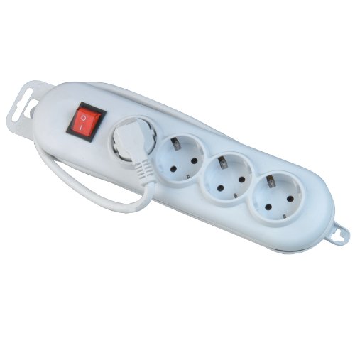 Preisvergleich Produktbild UNITEC White - Line Steckdosenleiste 4-fach mit Schalter