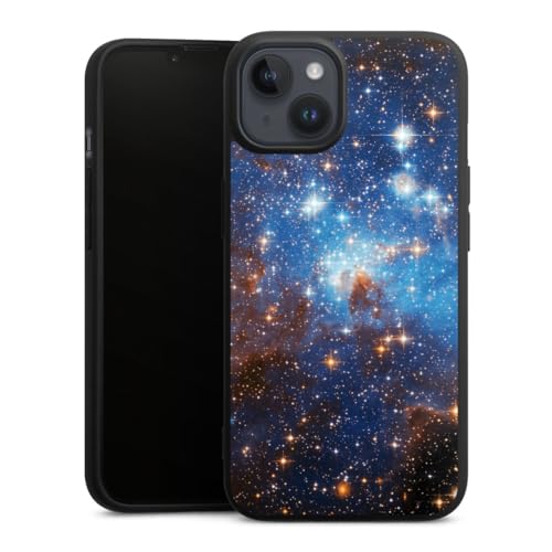 Coque silicone iPhone 14 Plus antichoc et anti rayure motif galaxie protecteur