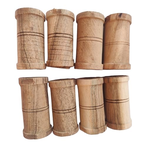 BHAVICREATION Tabla Tuning Blocks 8 pcs Tabla Gattas Dholak Tuning Blocks Drum Musical instruments Parts and Accessories, (123)