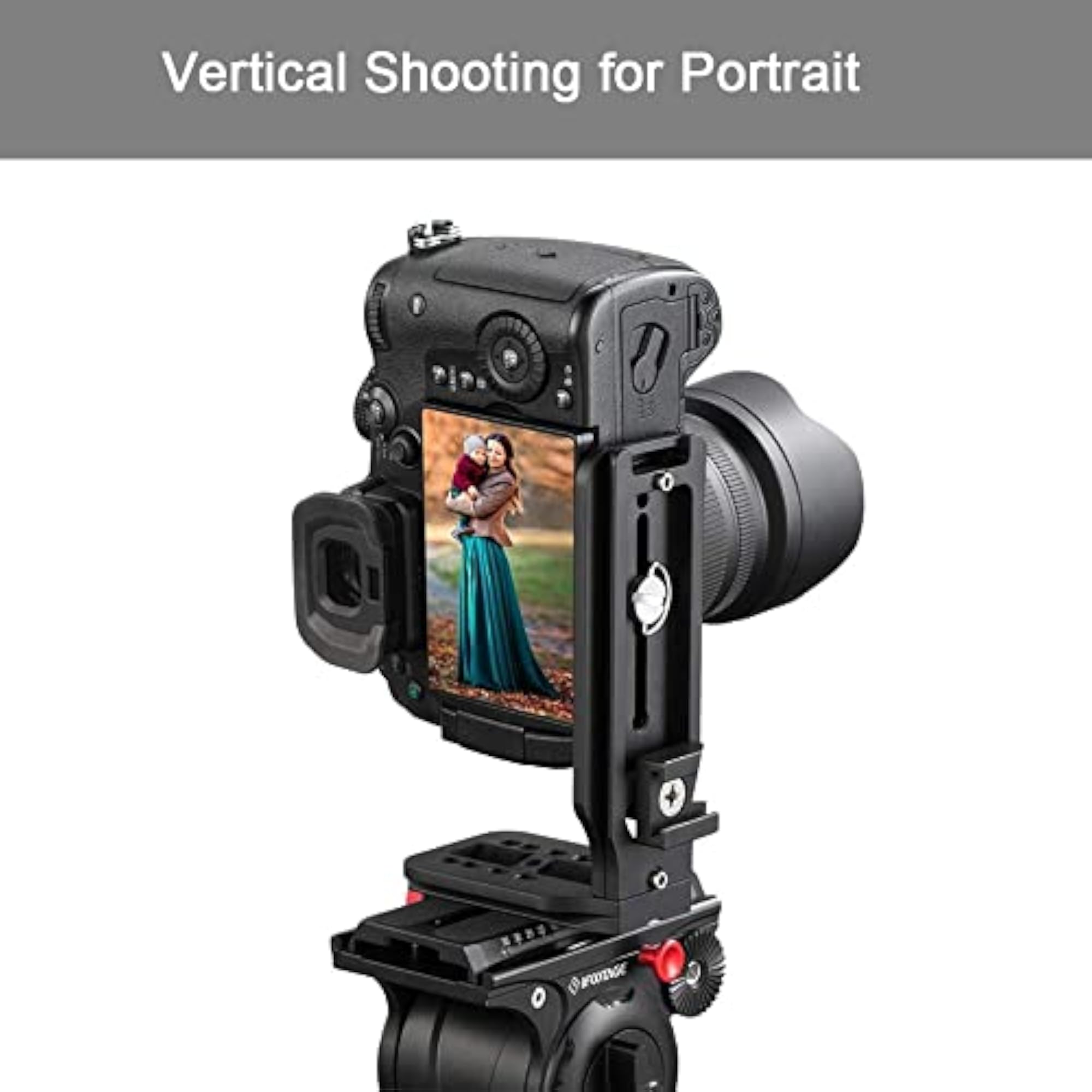 L-Type Quick Release Camera Vertical Plate Dual Bracket