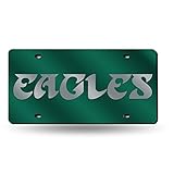 Rico Industries NFL Philadelphia Eagles Green Retro 30,5 x 15,2 cm lasergeschnittenes Etikett für Auto/LKW/SUV – Auto-Dekor