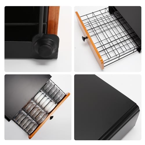 Support Dosette de Café Tiroir Métal Rangement Capsule Tassimo - 5