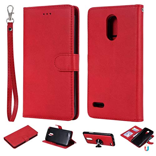 2in1 P[X ߂ LG G7 thinQ / Q8 / Stylo 3 plus, O\ȍ U[ 蒠^ J Jo[ v }Olbg J[h[LbNX^h@\ z^ Jo[ ϏՌ XgXgbv (Stylo 3 pl