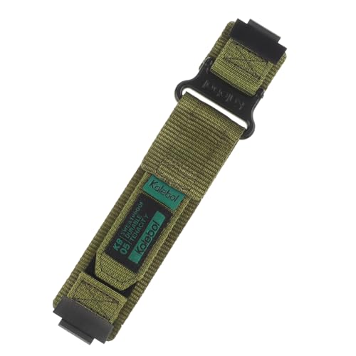 Nylon Watch Band Strap Compatible with For Casio GM-2100 GA-2100 GA-2110 GA-B2100 GM-5600 GM-6900 GM-2140GEM GBM-2100 GM-2110D GM-2110 (black green, Medium)