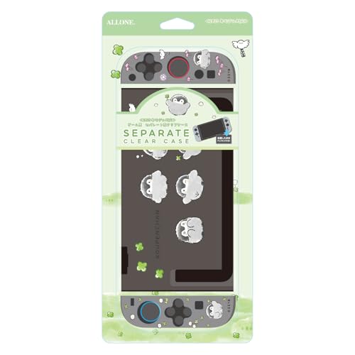 アローン(Allone) ゲーム用セパレート型クリアケース コウペンちゃん 12×2×28cm Switch2対応 簡単取り付け 傷や汚れから保護 キャラクター かわいい 付けたまま充電可能 高い透明度 ALG-NS2SCKP
