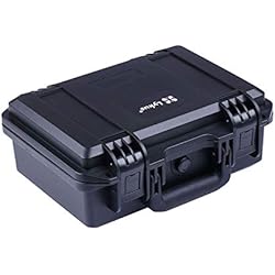 Maletin Estanco Lykus HC-3010 Maletín Estuche Case Impermeable con Espuma, Tamaño Interior 30x20x12 cm, Adecuada para Pistola, dron pequeño, videocámara, cámara de acción y Otros