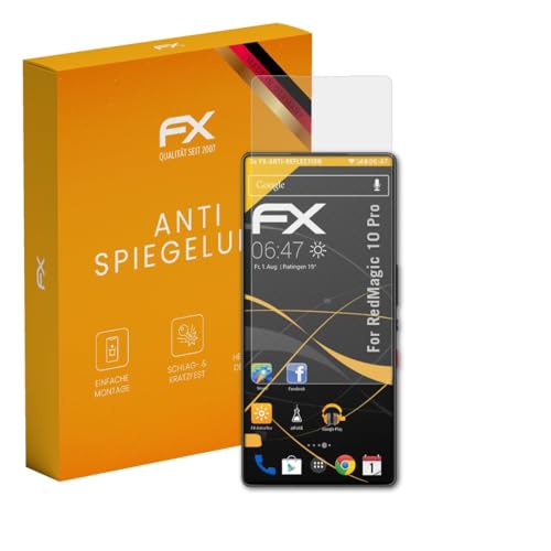 atFoliX Screen Protector compatible with RedMagic 10 Pro Screen Protection Film, anti-reflective and shock-absorbing FX Protector Film (3X)