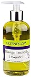 Greendoor Flüssigseife LAVENDEL, Seife vegan 250ml, Naturkosmetik biologisch abbaubar, ohne Parabene, natürlich ohne Tierversuche Palmöl, Naturseife aus BIO Olivenöl, flüssige Handseife, Seife flüssig