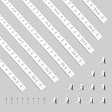 Adjustable Shelf Bracket 40 Inch 8 Pack Shelf White Pilaster Strips Shelf Rail Shelf Track Adjustable Wall Shelves Shelf Standards and Supports for Cabinet Closet Organization