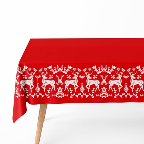 OH YEAH 2 Unidades - Mantel Plegado Navidad. Mantel Plegado Navidad con Motivos Navideños Celebraciones y Eventos. Ideales para la Mesa Festiva. Mesa Navidad Mantel.