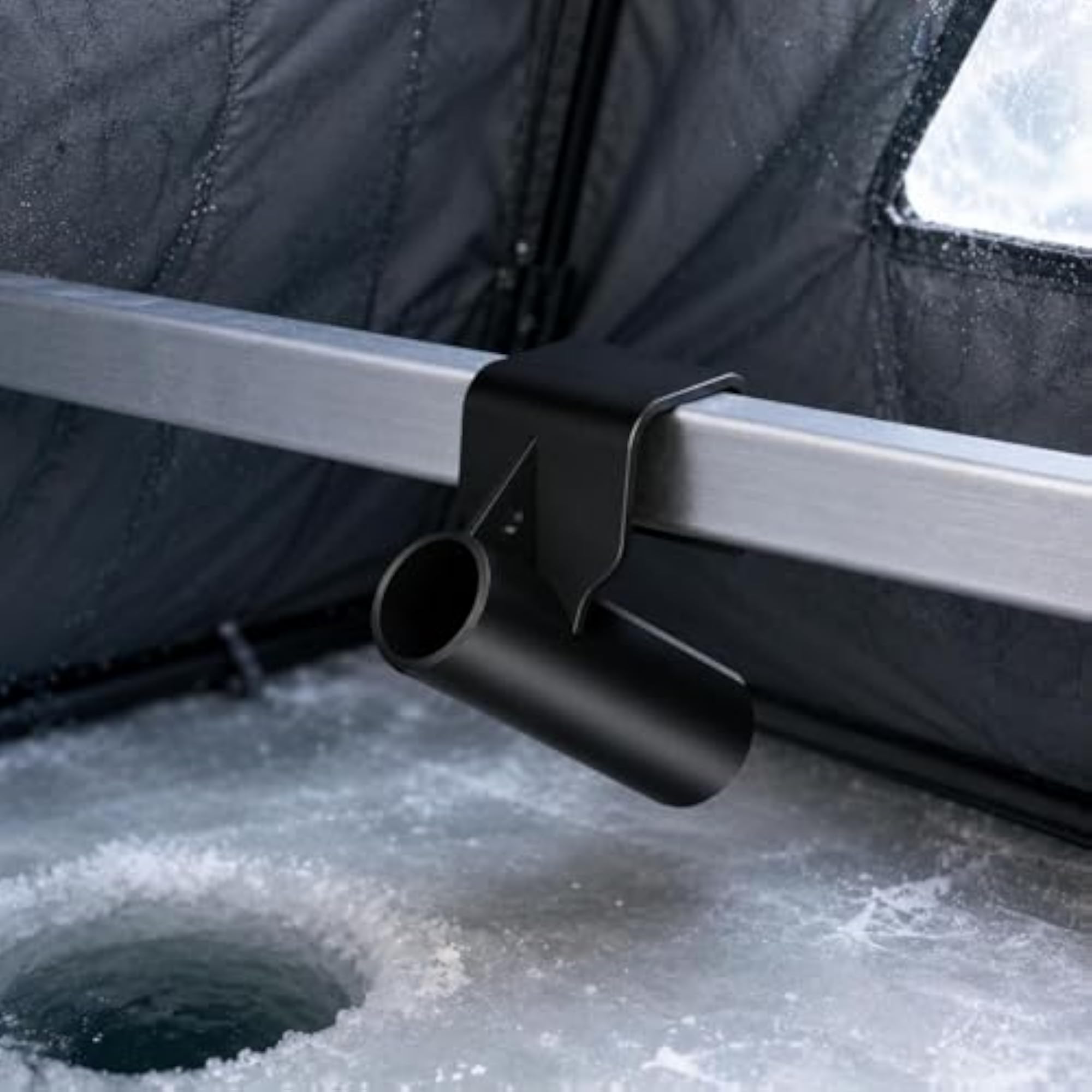 Ice Fishing Rod Holder, Hook-Shaped Bracket