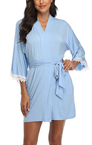 Old-Times Women's Short Modal Cotton Robes Sexy...