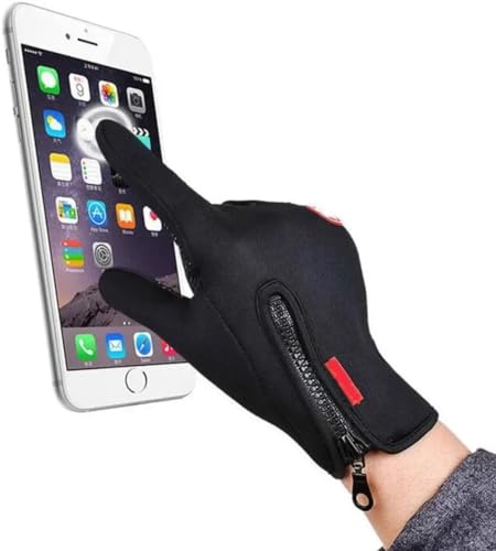 Luvas Térmicas Motociclista Touch-screen, Resistentes à Chuva e Frio, Unissex com balaclava