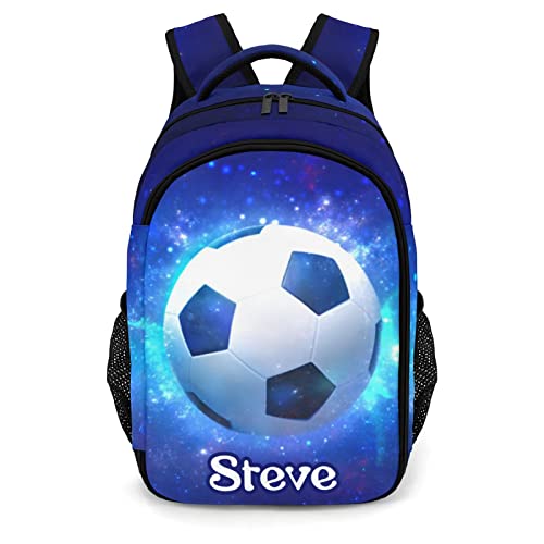 Personalized Soccer Backpack Multifunctional Waterproof Laptop Bag for Travel Gift